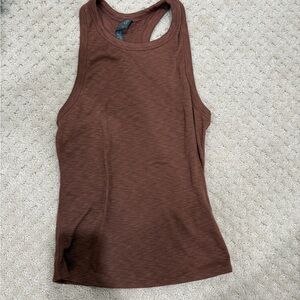 Vuori Brown Racerback Performance Tank